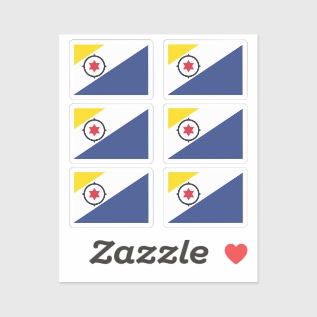 Flag of Bonaire Collection pack of 6 (Sheet)