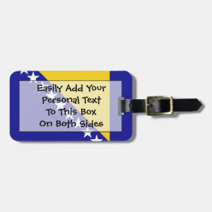Flag of Bosnia and Herzegovina Easy ID Personal Luggage Tag