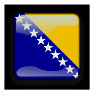 Flag of Bosnia and Herzegovina Poster