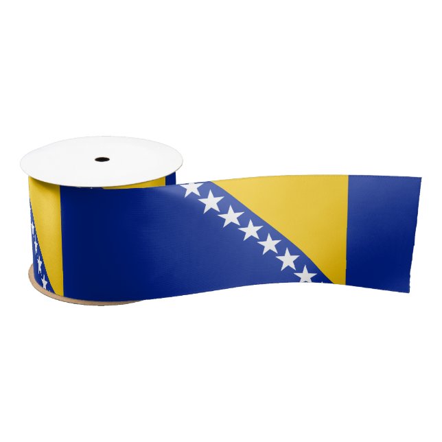 Flag of Bosnia and Herzegovina Satin Ribbon (Spool)