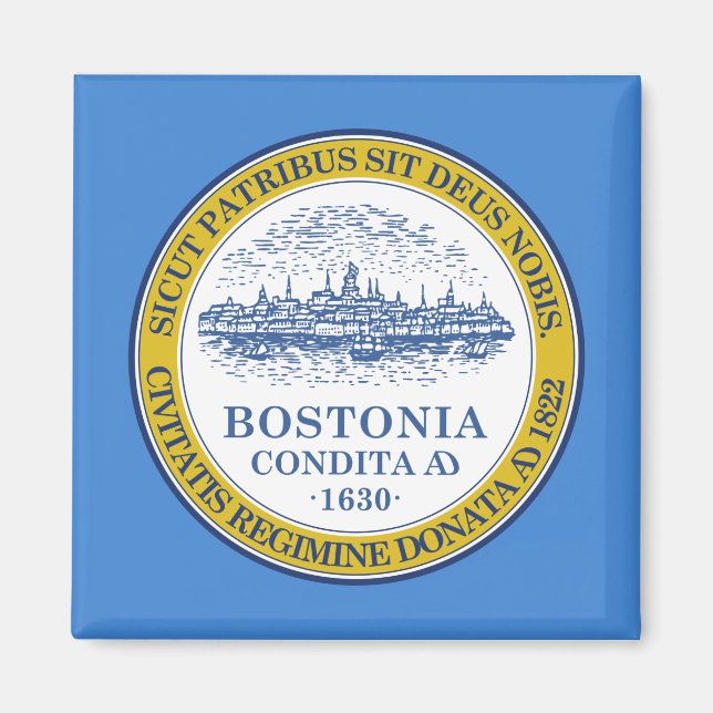 Flag of Boston, Massachusetts Magnet (Front)