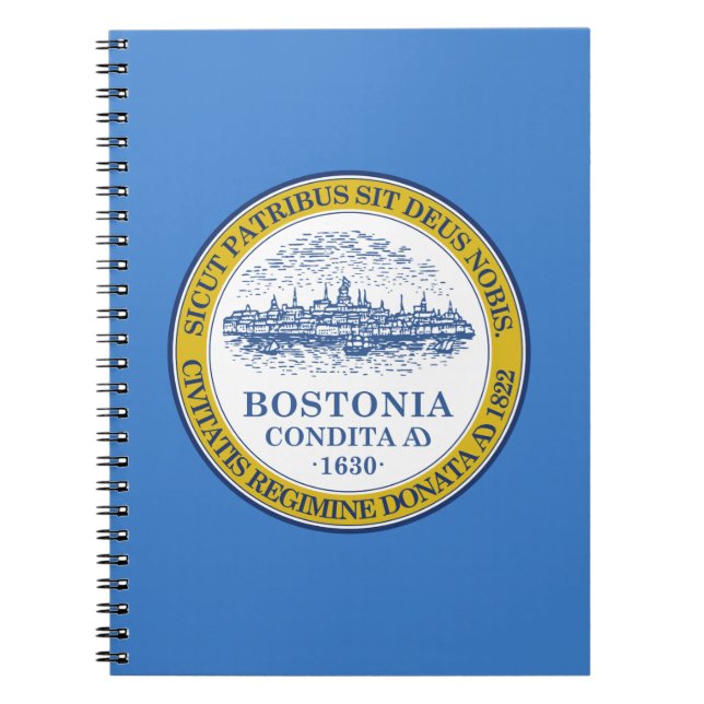 Flag of Boston, Massachusetts Notebook (Front)