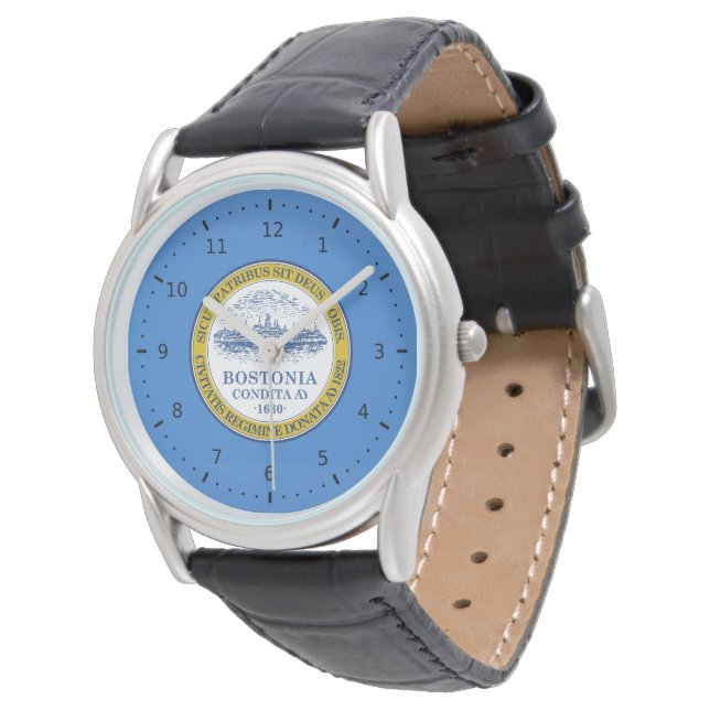Flag of Boston, Massachusetts Watch (Angled)