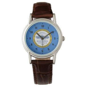Flag of Boston, Massachusetts Wrist Watch