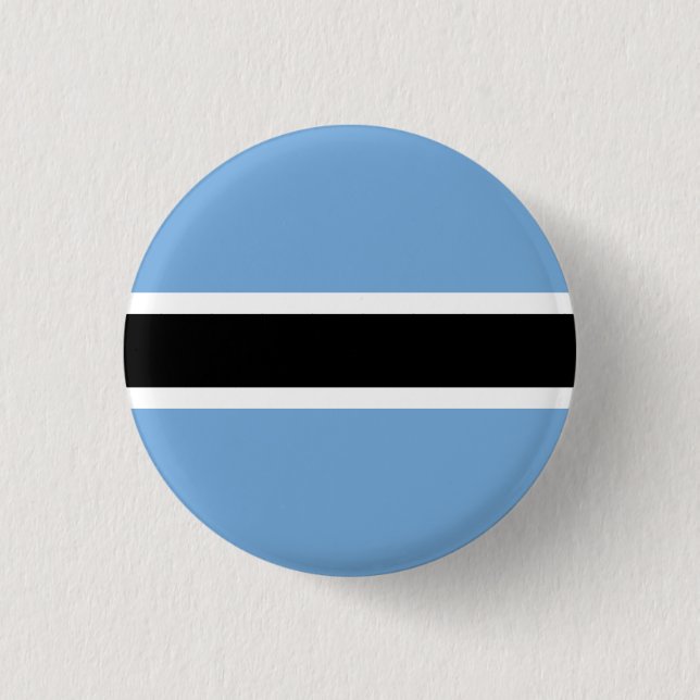 Flag of Botswana 3 Cm Round Badge (Front)