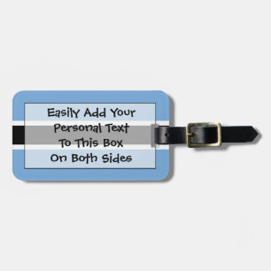 Flag of Botswana Easy ID Personal Luggage Tag