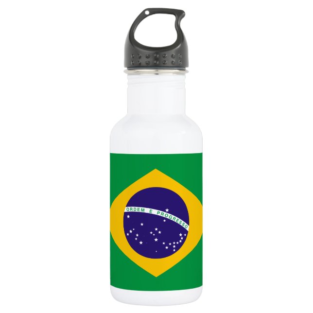 Flag of Brazil 532 Ml Water Bottle (Front)