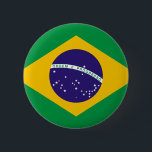 Flag of Brazil 6 Cm Round Badge<br><div class="desc">Flag of Brazil makes a great design on man different gifts and products. Be sure to also check out other related products from this category and find more great gifts with a beautiful Brazilian flag.</div>