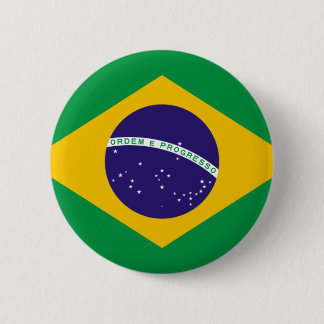 FLAG OF BRAZIL 6 CM ROUND BADGE
