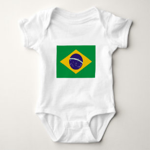 Flag of Brazil Baby Bodysuit