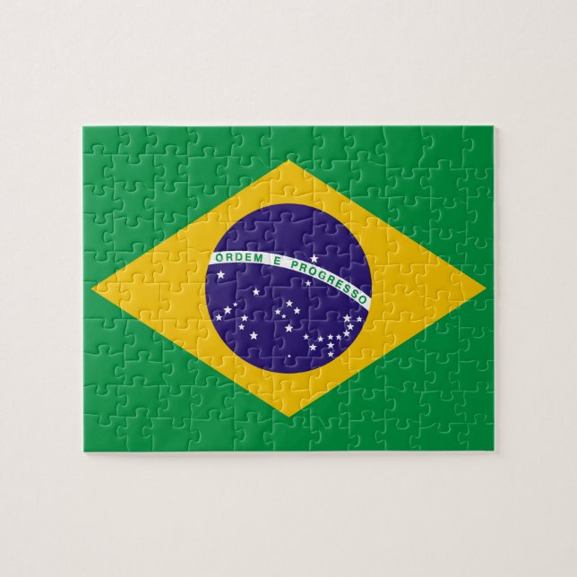 Flag of Brazil Bandeira do Brasil Jigsaw Puzzle (Horizontal)