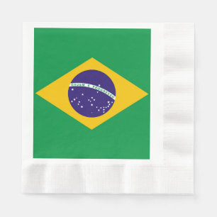 Flag of Brazil Bandeira do Brasil Napkin