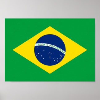 Flag of Brazil - Bandeira do Brasil Poster