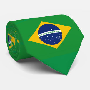 Flag of Brazil Bandeira do Brasil Tie