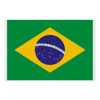 Flag of Brazil | Brazil National Flag Poster