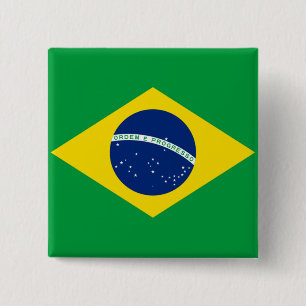Flag of Brazil, Brazilian 15 Cm Square Badge