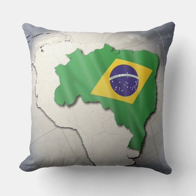 Flag of Brazil Cushion (Front)