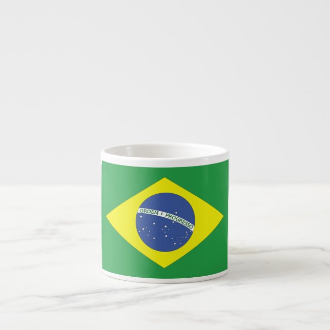 Flag of Brazil Espresso Cup (Front)