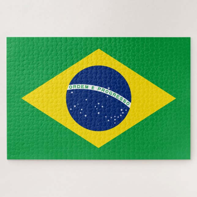 Flag of Brazil Jigsaw Puzzle (Horizontal)