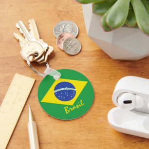 Flag of Brazil Key Ring