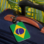 Flag of Brazil Luggage Tag<br><div class="desc">Flag of Brazil,  colourful luggage tag.</div>