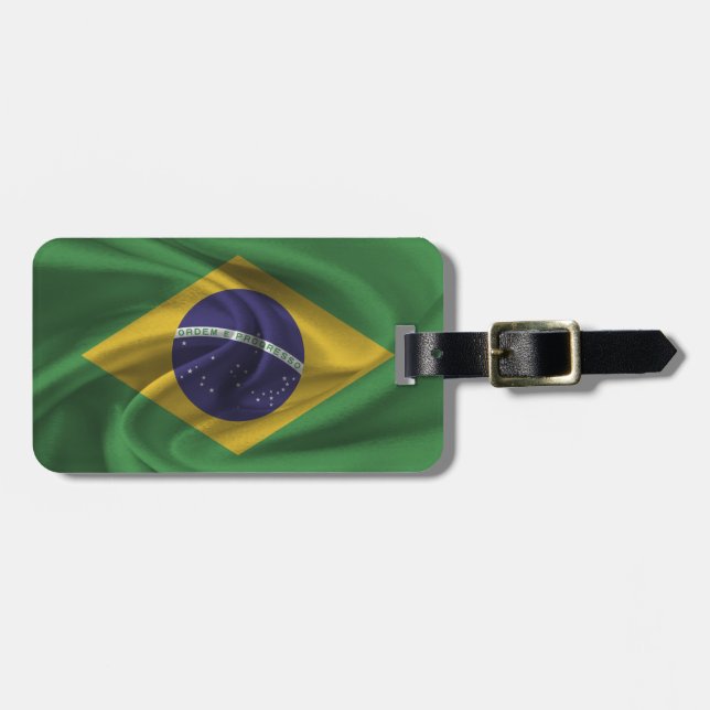 Flag Of Brazil Luggage Tag (Front Horizontal)