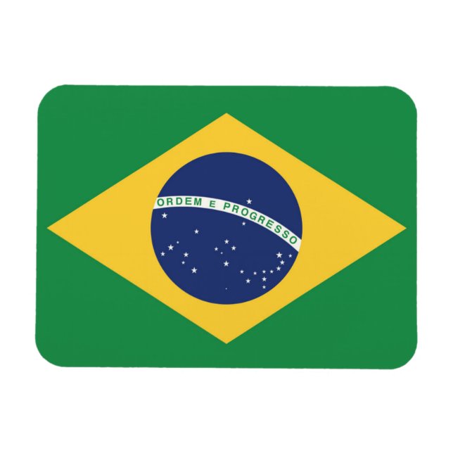 Flag of Brazil Magnet (Horizontal)