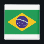 Flag of Brazil Magnet<br><div class="desc">brazilian flag,  brazil,  Portuguese,  south America,  flag,  spanish,  rio,  island,  Brasília,  São Paulo,  Rio de Janeiro,   flag,  beach,  island,  travel,  adventure,  culture,  cat,  animal,  anime,  vintage,  explore,  hiking,  Mother Earth,  environmentalist,  conservation,  wildlife, </div>
