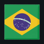 Flag of Brazil Magnet<br><div class="desc">Flag of Brazil fridge magnet. VIRGINIA5050* - Creative and unusual gifts for all occasions at www.zazzle.com/virginia5050* INTERNATIONAL GIFTS at zazzle.com/InternationalGifts,  Florida Gift Store at zazzle.com/FloridaGiftStore*,  RETIREMENT GIFT STORE at zazzle.com/RetirementGiftStore,  I LOVE GIFT STORE at zazzle.com/ILoveGiftStore,  and BIRTHDAY GIFT STORE at zazzle.com/BirthdayGiftStore*</div>