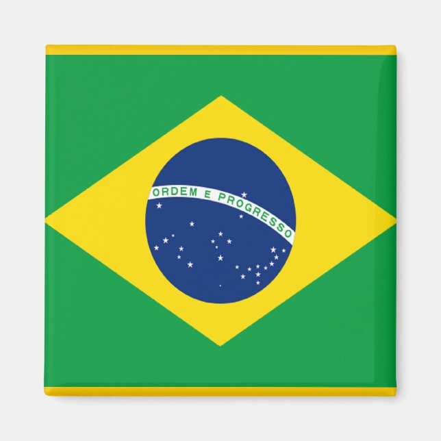 Flag of Brazil Magnet (Front)