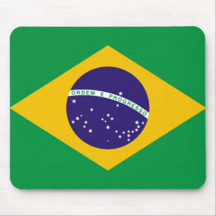Flag of Brazil Mouse Pad