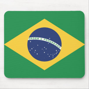 Flag of Brazil Mouse Pad
