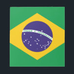 Flag of Brazil Notepad<br><div class="desc">cool flag of Brazil design</div>