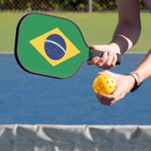 Flag of Brazil Pickleball Paddle