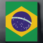 Flag of Brazil Plaque<br><div class="desc">cool flag of Brazil design</div>