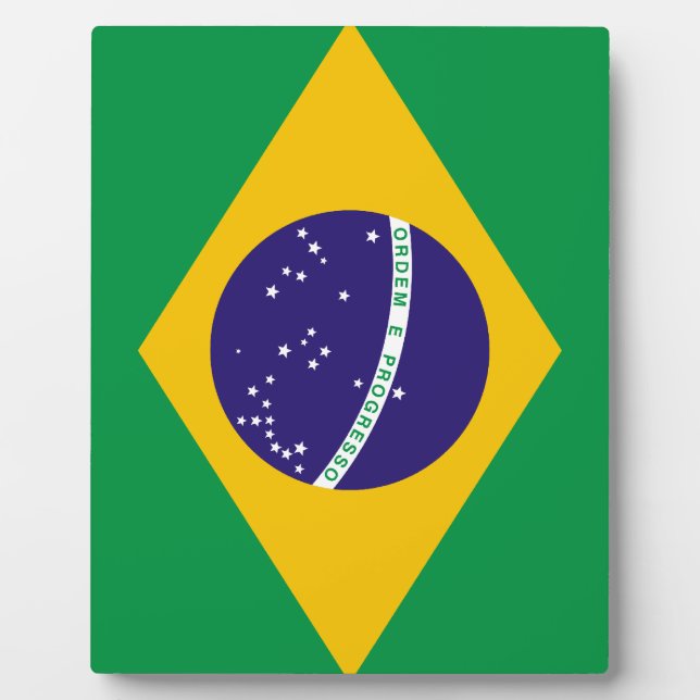 Flag of Brazil Plaque (Front)