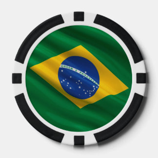 Flag of Brazil Poker Chips