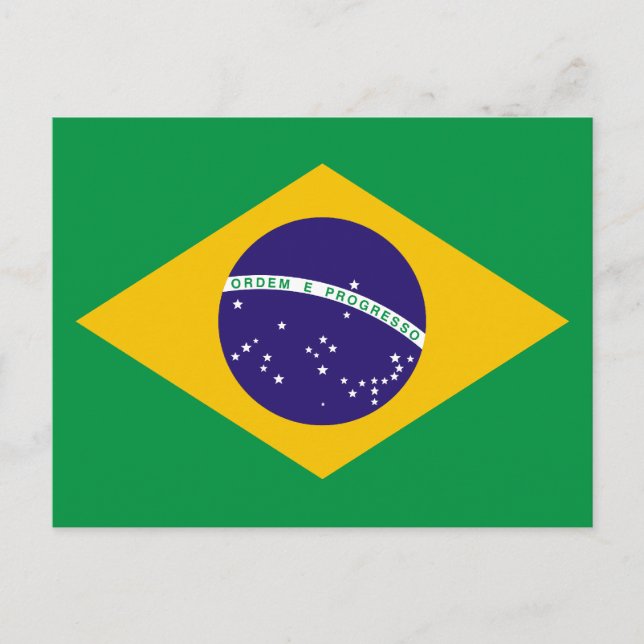Flag of Brazil Postcard (Front)
