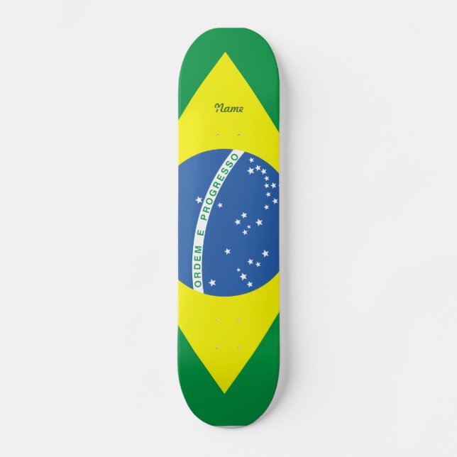 Flag of Brazil Skateboard (Front)