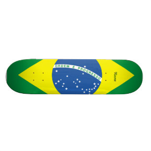 Flag of Brazil Skateboard