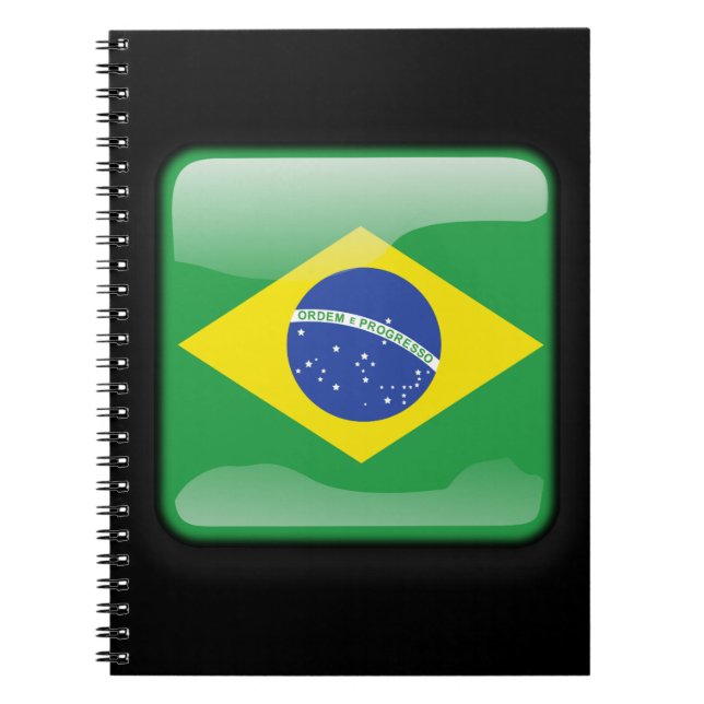 Flag of Brazil Spiral Notebook (Front)