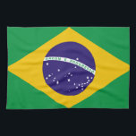 Flag of Brazil Tea Towel<br><div class="desc">cool flag of Brazil design</div>