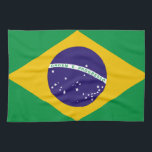 Flag of Brazil Tea Towel<br><div class="desc">cool flag of Brazil design</div>