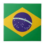 Flag of Brazil Tile<br><div class="desc">cool flag of Brazil design</div>