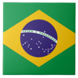 Flag of Brazil Tile<br><div class="desc">Flag of Brazil</div>