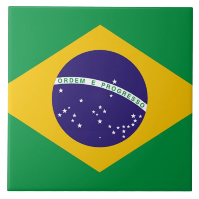 Flag of Brazil Tile (Front)