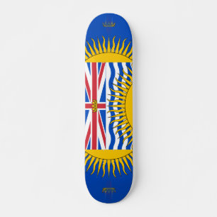 Flag of British Columbia - CND Skateboard