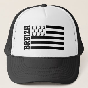 Flag of Brittany, France Trucker Hat