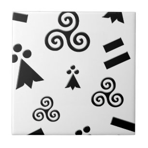 flag of Brittany Tile