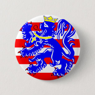 Flag of Bruges 6 Cm Round Badge